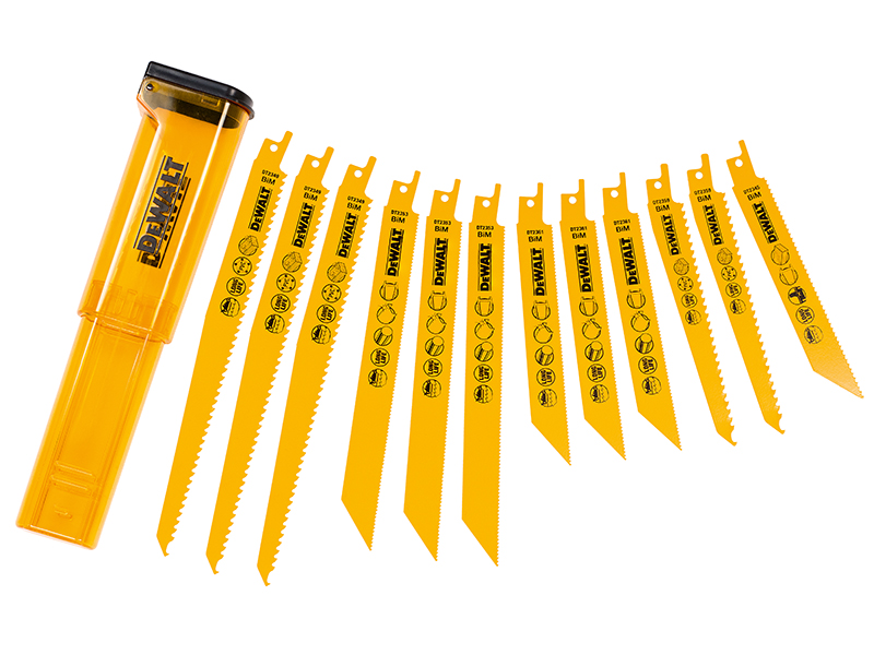 DeWALT Power Tools DT2445 Reciprocating Saw Blade Set, 12 Piece DEWDT2445QZ