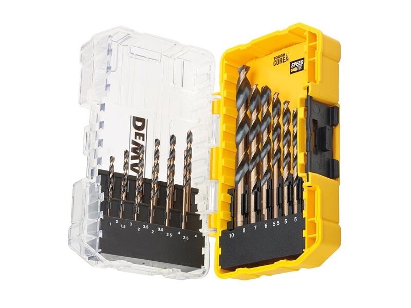 DeWALT Power Tools DT70728 BLACK&amp;GOLD HSS Drill Set, 19 Piece DEWDT70728QZ