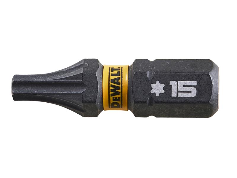 DeWALT Power Tools EXTREME FlexTORQ Bits T15 x 25mm (Pack 5) DEWDT7380TQZ
