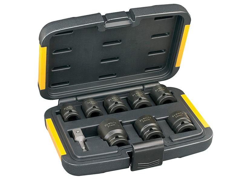 DeWALT Power Tools DT7507 Impact Socket Set, 9 Piece DEWDT7507QZ