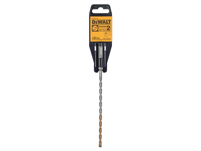 DeWALT Power Tools SDS Plus EXTREME 2 Drill Bit 6 x 210mm DEWDT9516QZ