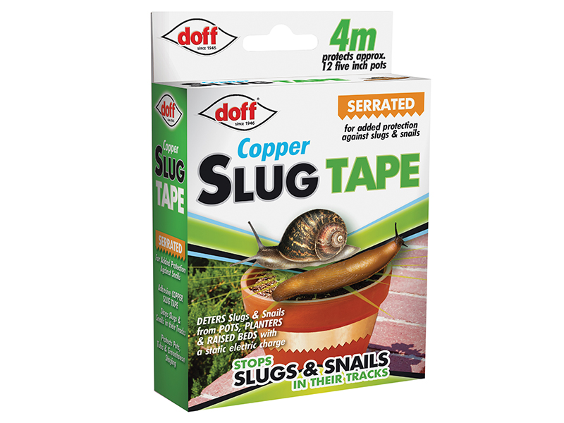 DOFF Slug & Snail Adhesive Copper Tape 4m DOFAM004DS