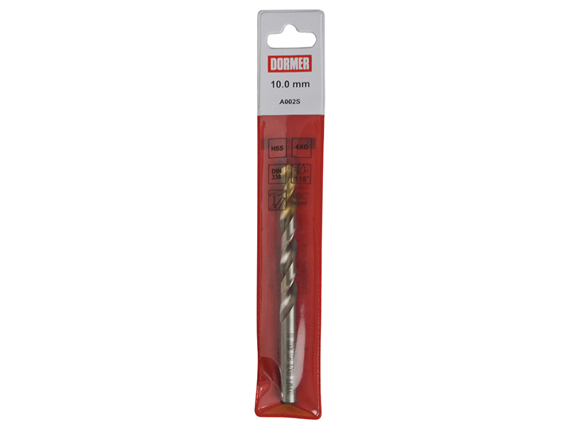 Dormer A002 HSS-TiN Coated Jobber Drill 8.00mm OL:117mm WL:75mm DORA002S80