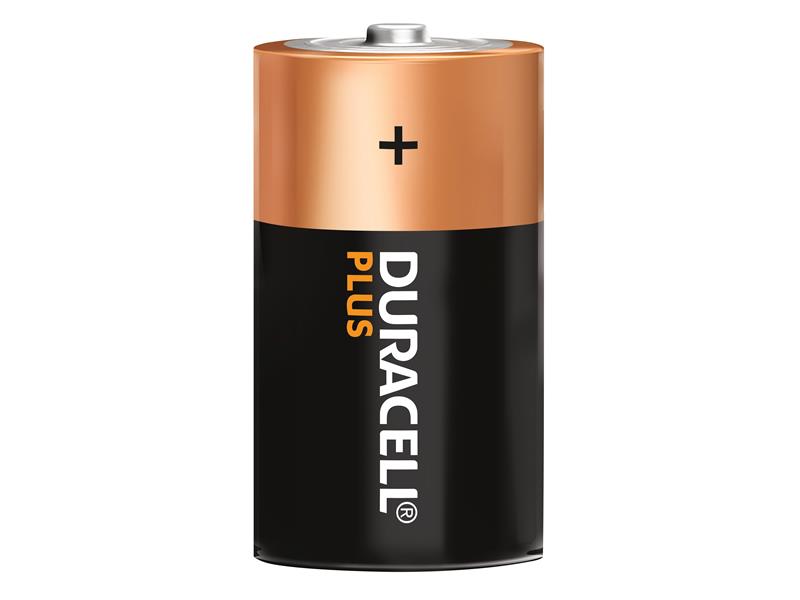 Duracell D Cell Plus Power LR20/HP2 Batteries (Pack 2) DURDK2P