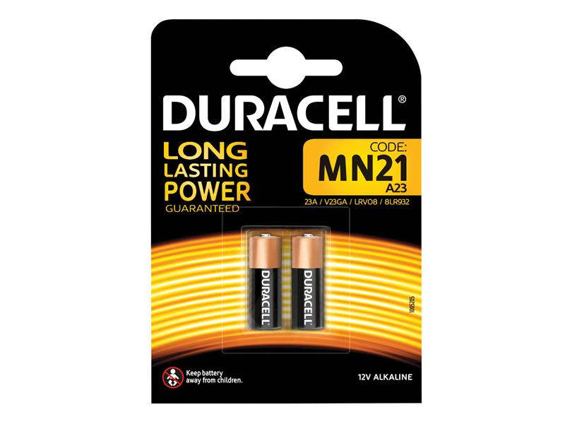 Duracell MN21 A23 LRV08 Battery (Pack 2) DURMN21