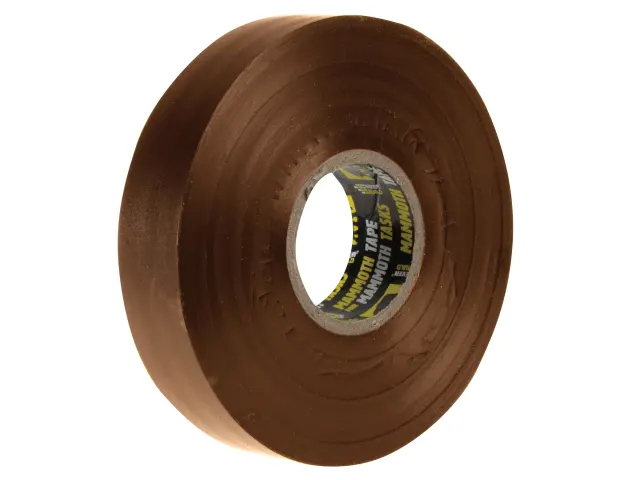 Everbuild Electrical PVC Insulation Tape - Brown - 19mm x 33 Metre - 2ELECBN
