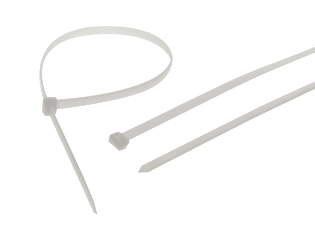 Faithfull Heavy Duty Cable Ties White 9.0 x 1200mm Pack of 10