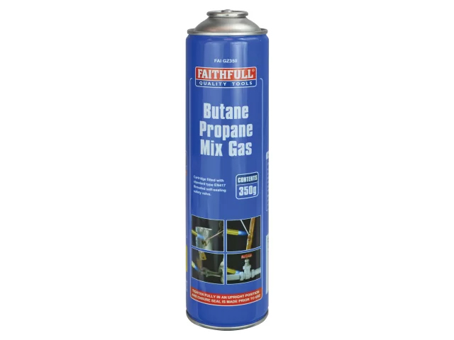 Faithfull Butane Propane Gas Cartridge 350g