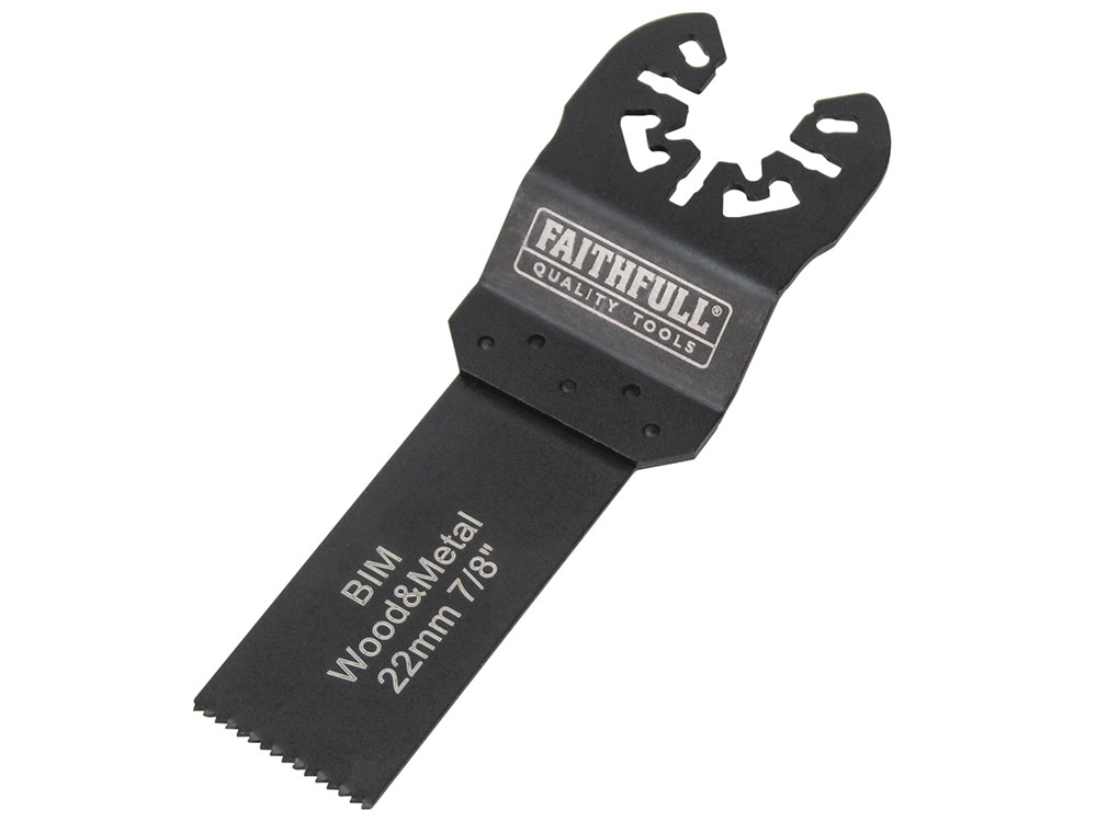 Faithfull Multi-Functional Tool Bi-Metal Flush Cut Wood/Bi-Metal Blade 22mm
