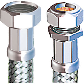 Compression Flexible Tap Connector 15mm x 1/2in x 700mm