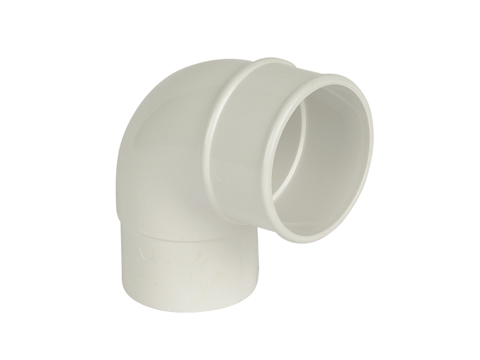 Floplast RB1WH 68mm Round Downpipe - 92.5* Offset Bend - White