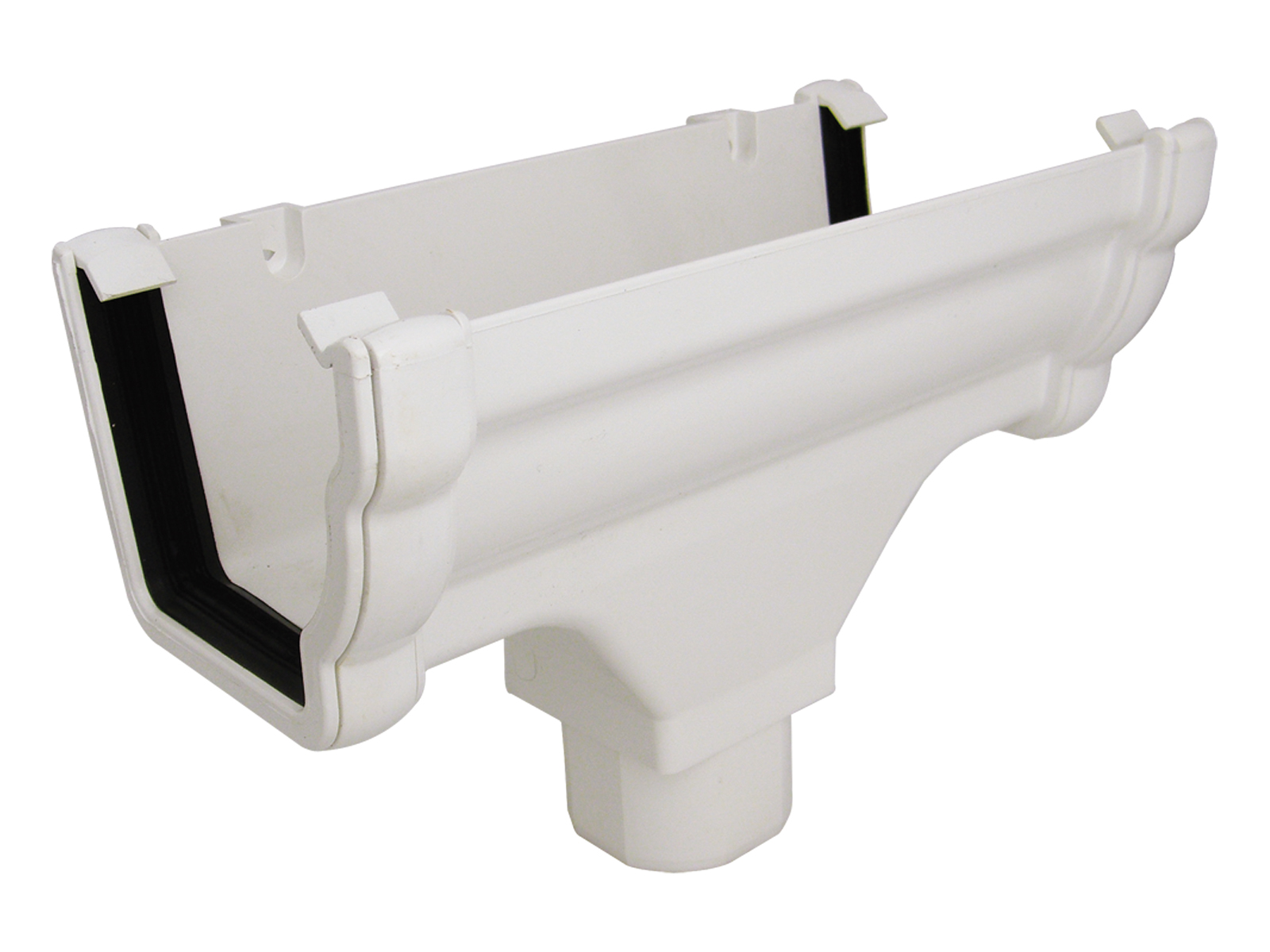 Floplast RON1WH 110mm Niagara Ogee Gutter - Running Outlet - White