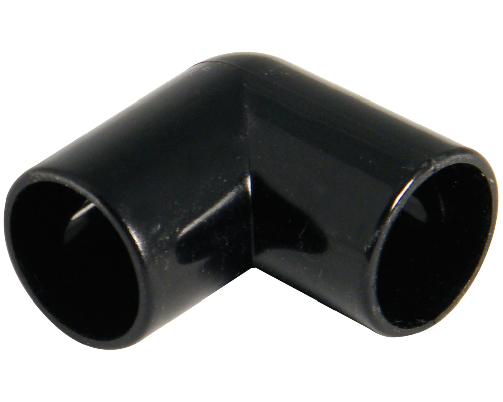 Floplast OS11BL 21.5mm Overflow Pipe Fittings - 90 Degree Elbow - Black