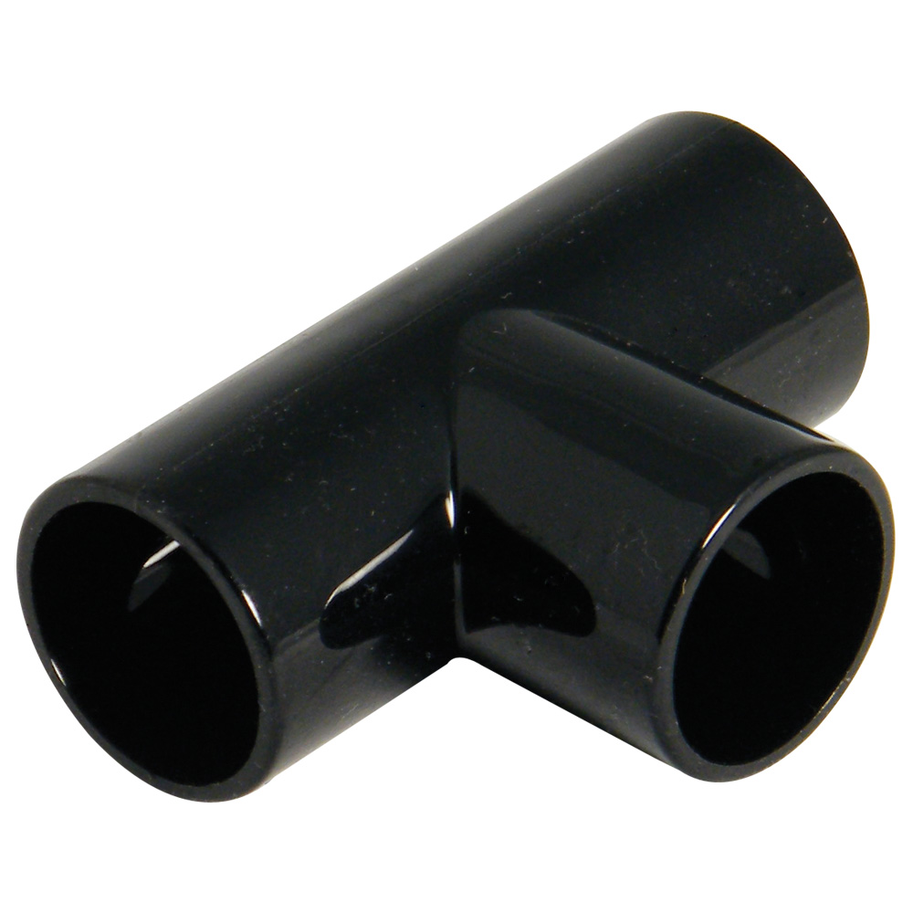 Floplast OS13BL 21.5mm Overflow Pipe Fittings - Tee - Black