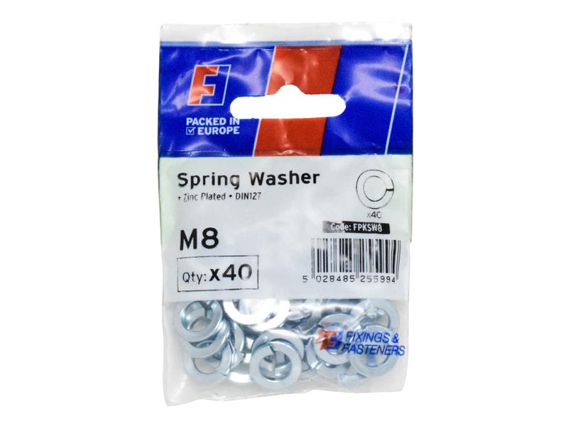 ForgeFix Spring Washer M8 ForgePack 40 FORFPKSW8