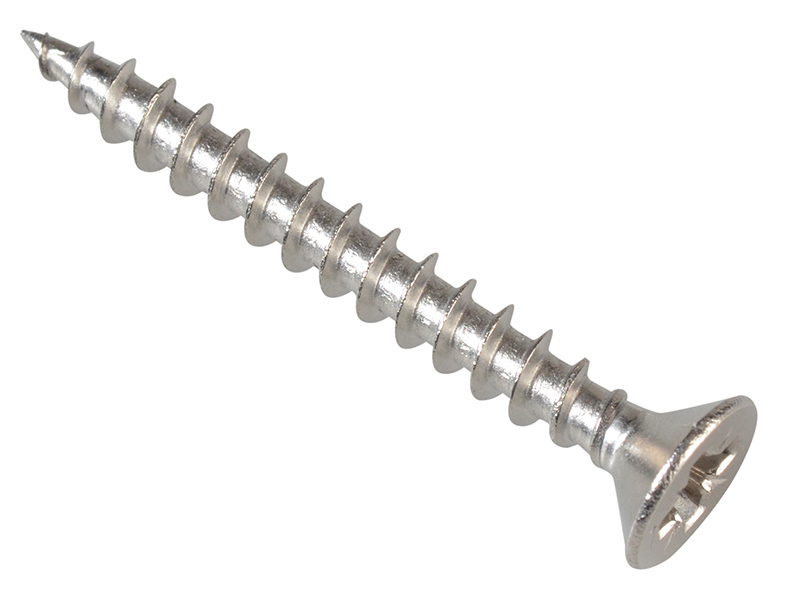 Forgepack Multi-Purpose Pozi Screws CSK ST Stainless Steel 3.5 x 30mm (Pack of 30)