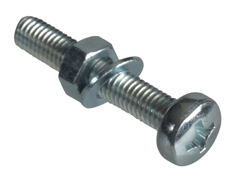 Forgepack Machine Screws Pan Head ZP M5 x 30mm (Pack of 8)