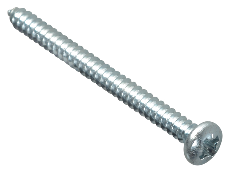 Forgepack Self Tapping Screws - Pan Head - ZP 2in x 8 (Pack of 12)