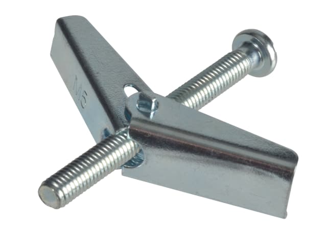 Forgepack Plasterboard Spring Toggles - ZP M5 x 50mm (Pk6)