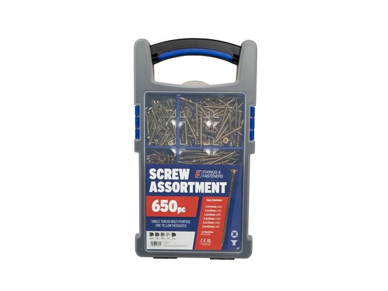 ForgeFix Multi-purpose Screw Organiser 650 Piece FOROPMPS650Y