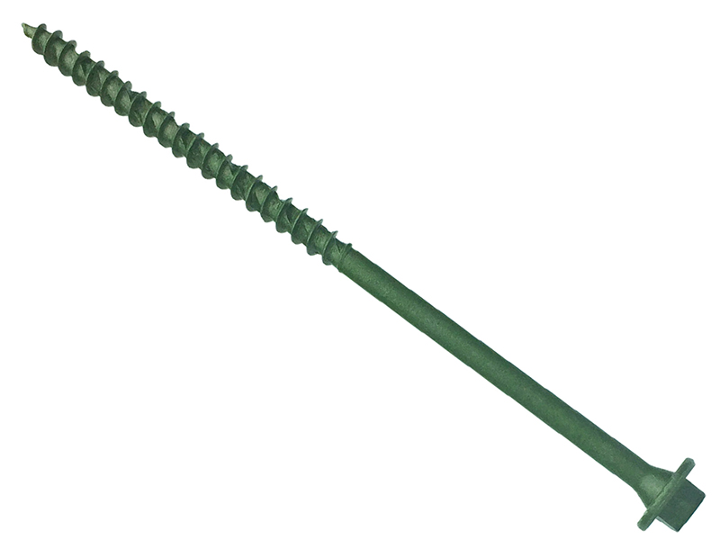 ForgeFix Hexagonal/TORX? Compatible Timber T30 Screws Green 7x200mm Tub 50 FORTF7200