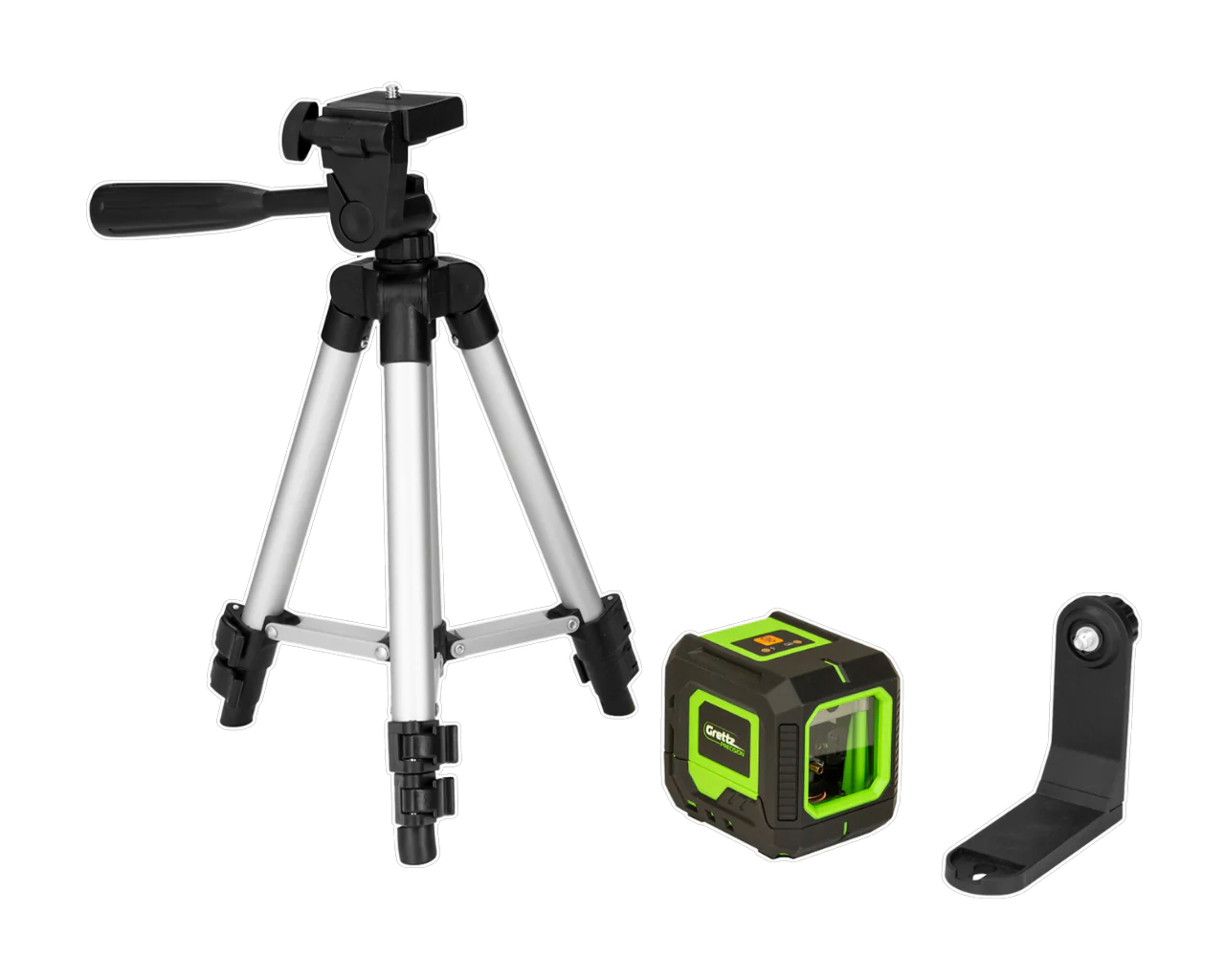 Grettz G2D Mini Cross Line Green Laser & Tripod