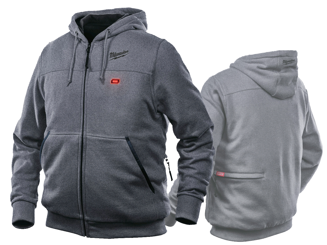 grey milwaukee heated jacket
