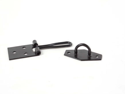 Wire Hasp & Staple Black EXB 102mm / 4in