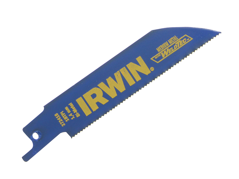 IRWIN 418R Sabre Saw Blade Metal Cutting 100mm 18 TPI Pack of 5 IRW10504148