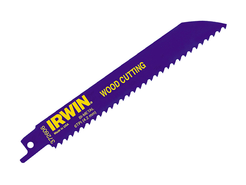 IRWIN 606R Sabre Saw Blade Wood Cutting 150mm Pack of 5 IRW10504150