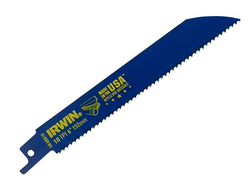 IRWIN 610R Sabre Saw Blade Metal &amp; Wood Cutting 150mm Pack of 5 IRW10504151