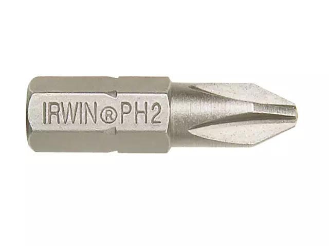 Irwin Screwdriver Bits Phillips PH2 25mm (Pack of 10) - 10504331