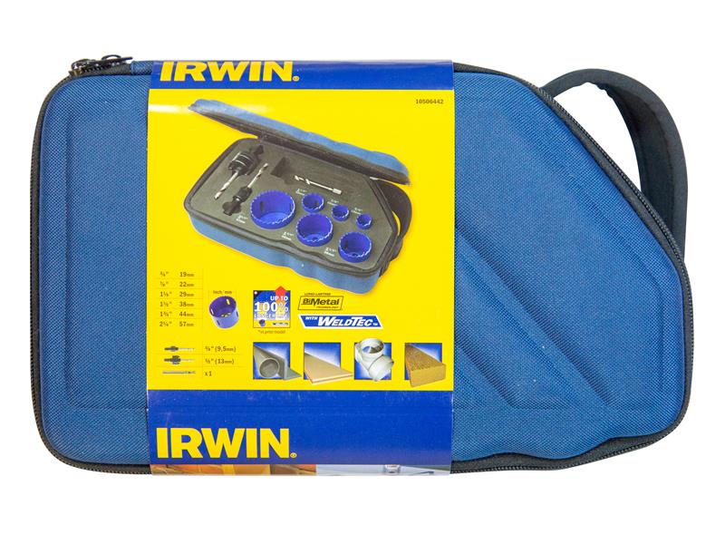 IRWIN 600P Bi-Metal High Speed Holesaw Set, 9 Piece IRW10506442