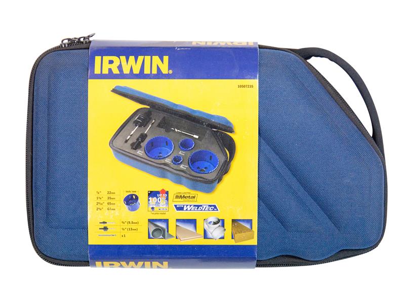 IRWIN 400 SE Bi-Metal High Speed Holesaw Set, 7 Piece IRW10507235