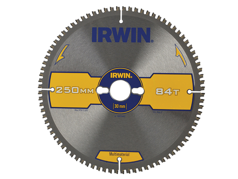 IRWIN Multi Material Circular Saw Blade 250 x 30mm x 84T TCG IRW1897443