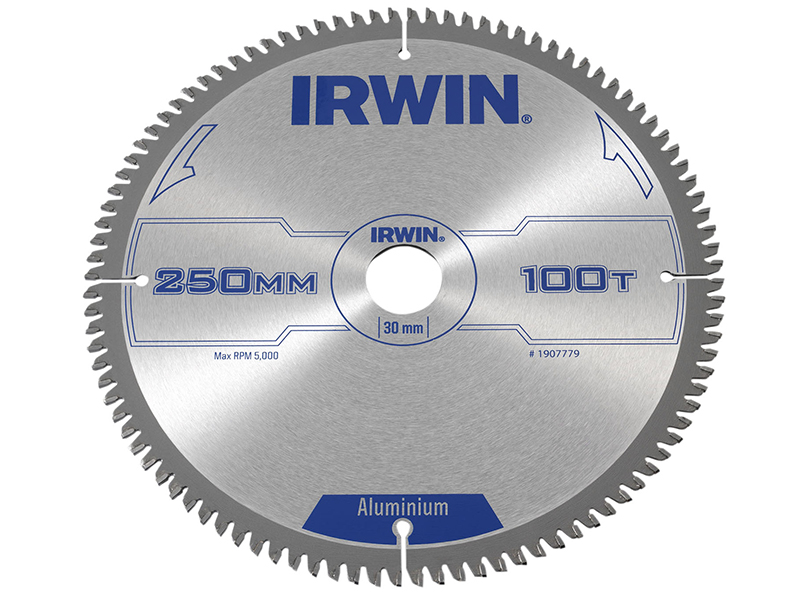 IRWIN Professional Aluminium Circular Saw Blade 250 x 30mm x 100T TCG IRW1907779