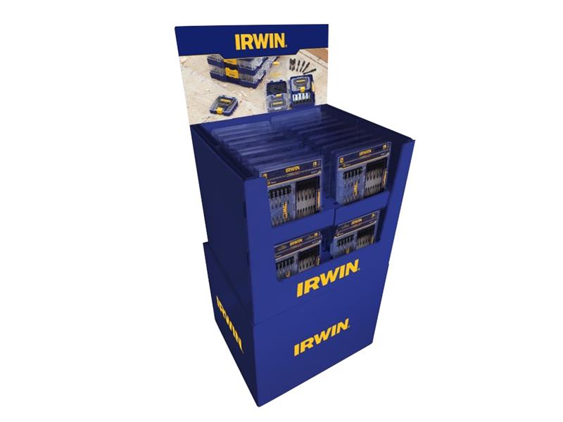 IRWIN FSDU Merch Tower with 40 x IW6062506 Screwdriving Sets IRW6062506M