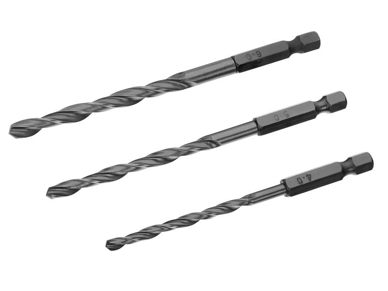 IRWIN HSS Drill Bit Hex Shank Bit Set, 3 Piece IRWIW3035108