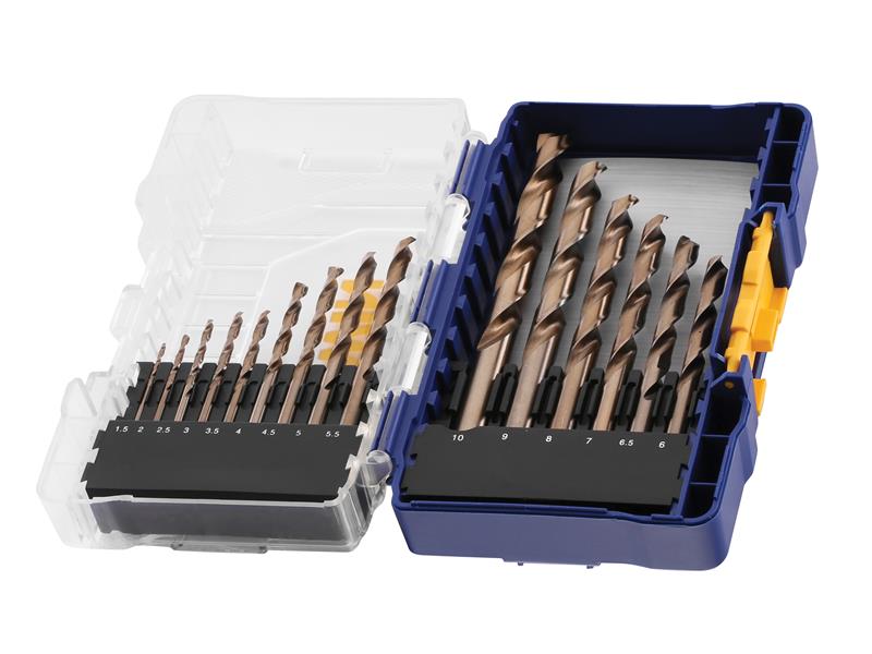 IRWIN HSS Cobalt Drill Bit Set, 15 Piece IRWIW3036501