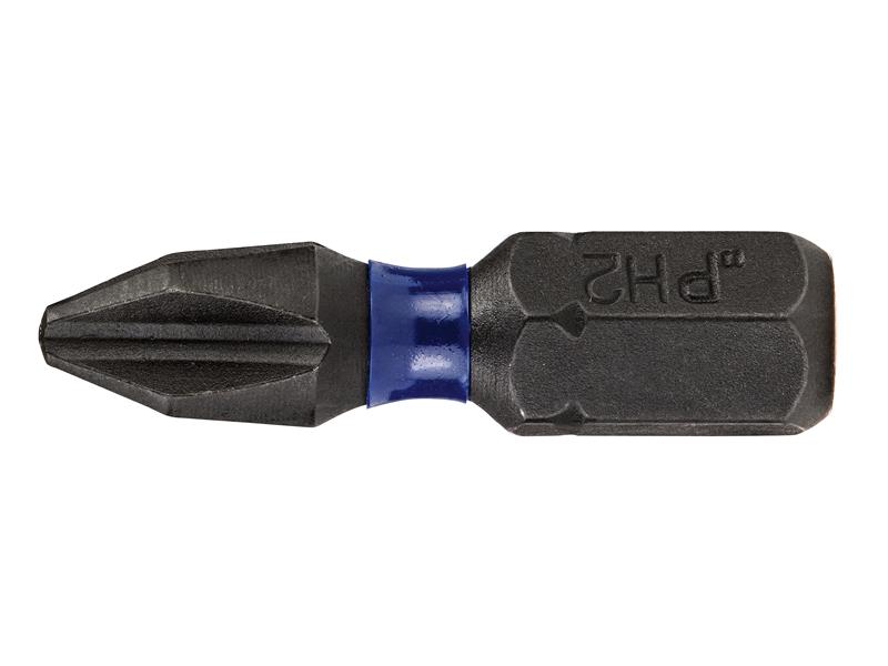 IRWIN Impact Pro Performance Screwdriver Bits PH2 25mm (Pack 10) IRWIW6061321