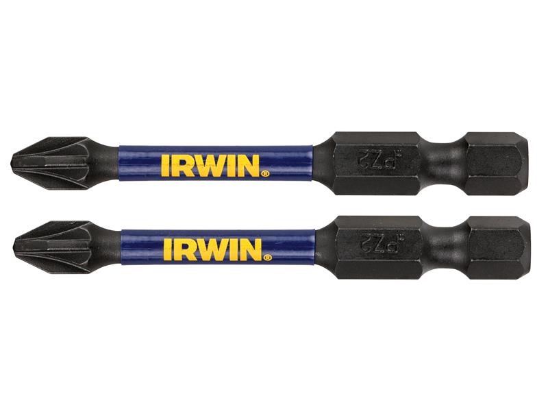 IRWIN Impact Pro Performance Screwdriver Bits PZ1 57mm (Pack 2) IRWIW6061413