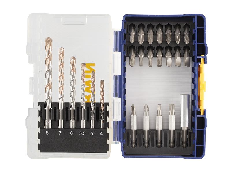 IRWIN Multi Material &amp; Screwdriving Set, 25 Piece IRWIW6062521