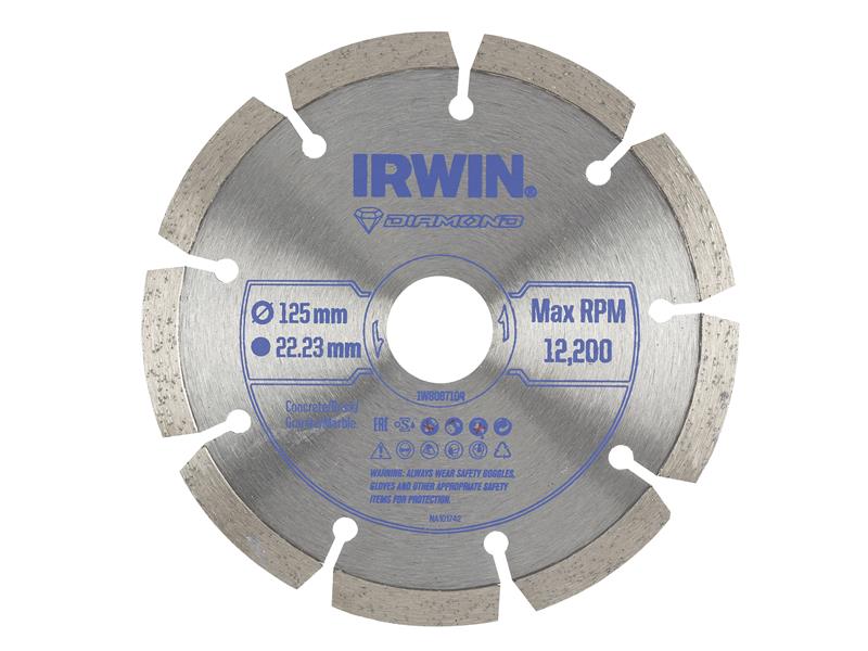 IRWIN Segmented Diamond Blade 125 x 22.23mm IRWIW8087104