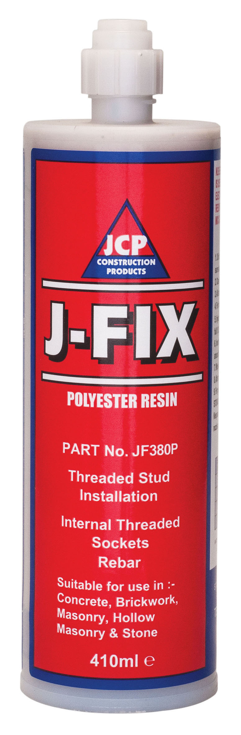 JCP J-Fix Injection Polyester Resin 410ml - JF380P