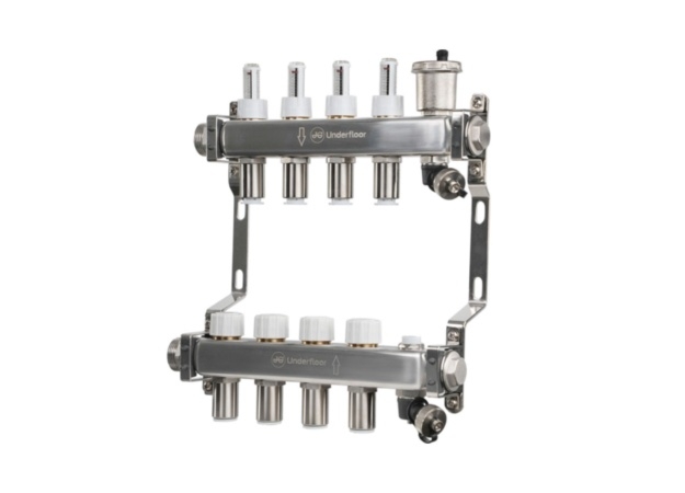JG Speedfit JGUFHMAN4/4 Underfloor Heating 4 Port Manifold