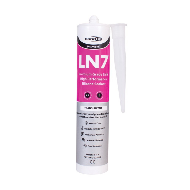 Bond-It LN7 Low Modulus Neutral Cure Silicone Sealant Eu3 - Clear - LN7T
