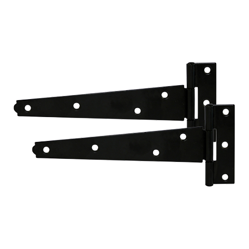 Timco 10 - Pair of Light Tee Hinges - Black - TIMbag of 1