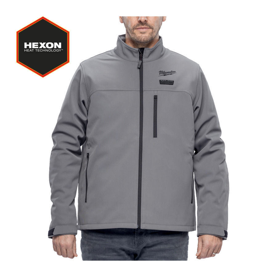 Milwaukee M12HJGR6-0 / 4932493826 12v Hexon Heated Premium Jacket Grey - M