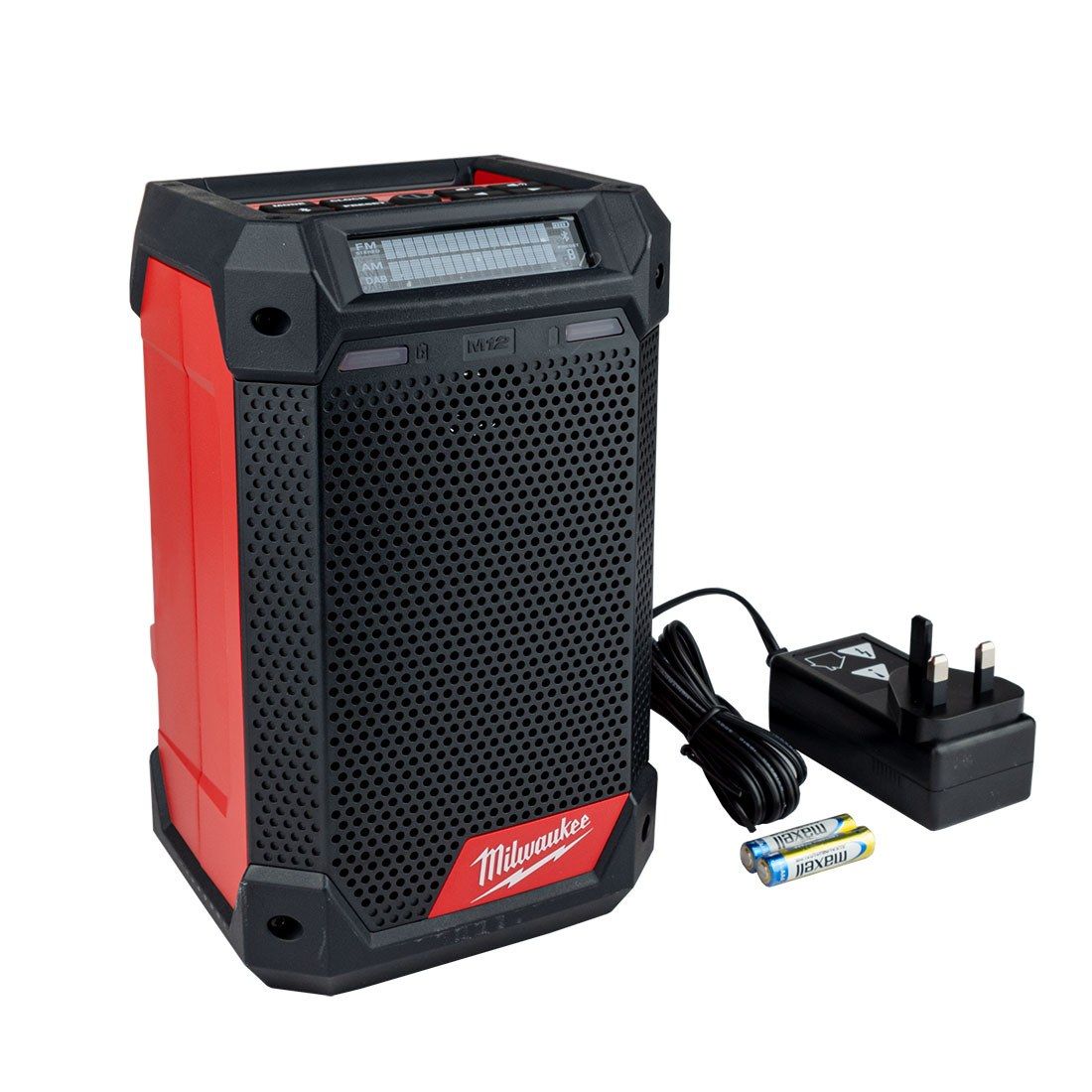 Milwaukee M12RCDAB+ 12V DAB+ / Bluetooth Radio Charger &amp; USB