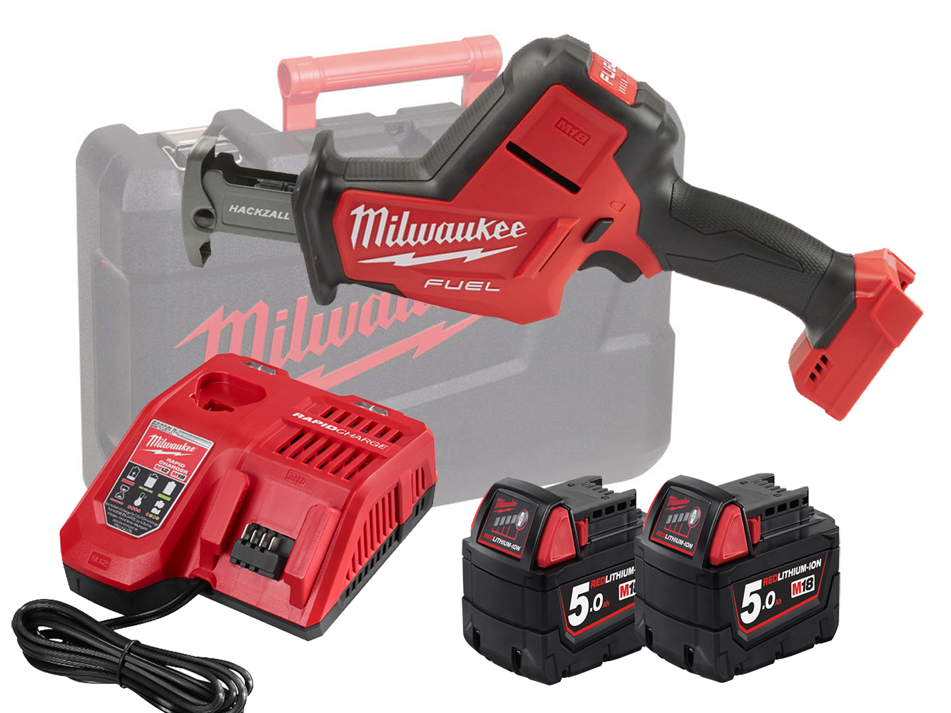 Milwaukee M18FHZ 18V Fuel Brushless Hackzall (Reciprocating Saw) - 5.0Ah Pack